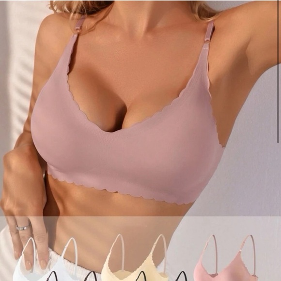 5 Piece Scalloped Seamless Bralettes - Picture 4 of 5